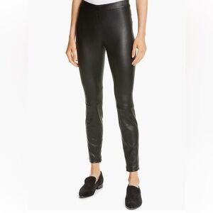 Vince stretch lamb leather leggings size medium